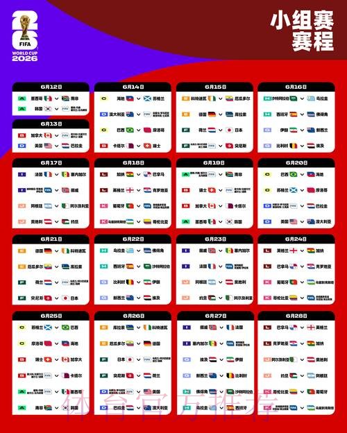 2026世界杯完整赛程最新完整安排怎么看